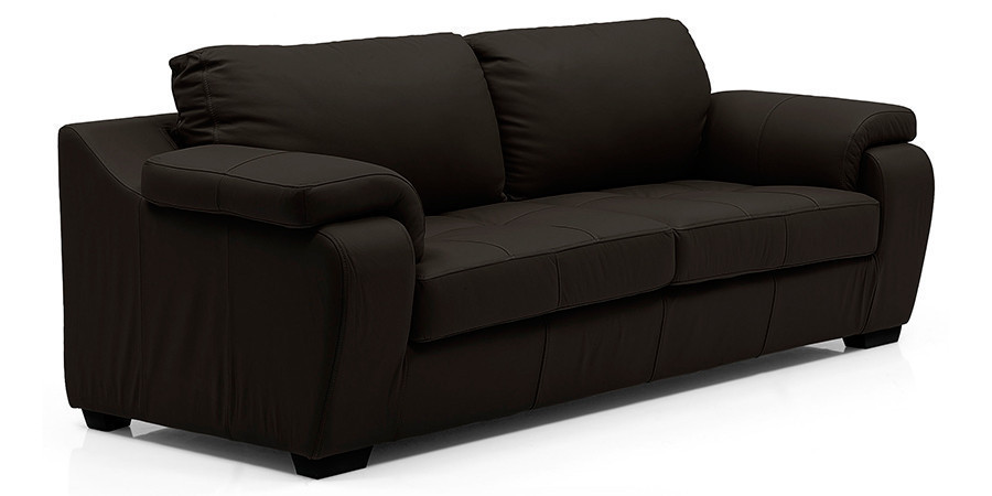 Tribunal Leather Sofa (Chocolate)